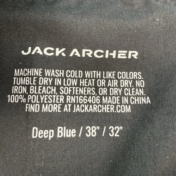 Jack Archer Jetsetter Pants Men 38x30 Black Blue Green Golf Performance Lot Of 3 - Picture 4 of 16